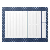 Pagina Blauw en poolpunten ontvangen Notitieblok (Voorkant)