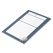 Pagina Blauwe zanddollar en Starfish Notitieblok (Schuin)