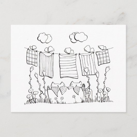 Pagina-Briefkaart kleuren Feestdagenkaart (Voorkant)