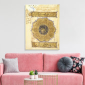 Pagina 'De pistolen en de geweren' Canvas Afdruk (Insitu (Woonkamer))