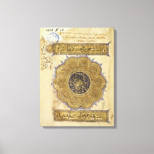 Pagina 'De pistolen en de geweren' Canvas Afdruk (Voorkant)