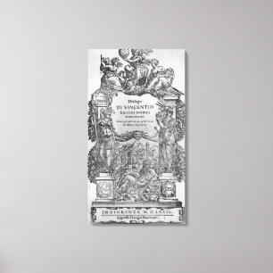 pagina "Della Musica Antica et della Moderna" Canvas Afdruk