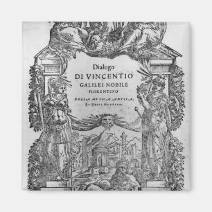 pagina "Della Musica Antica et della Moderna" Magneet
