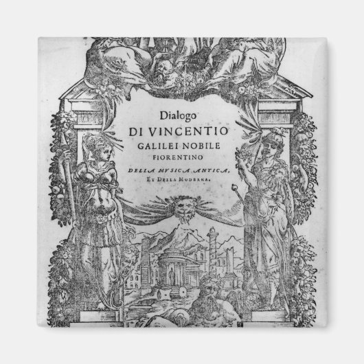 pagina "Della Musica Antica et della Moderna" Magneet (Voorkant)