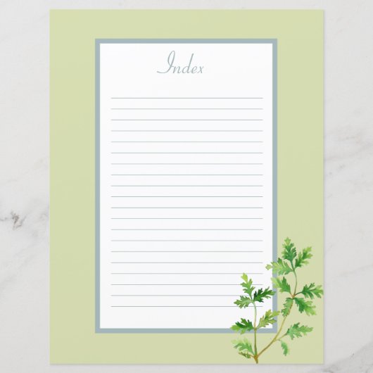 Pagina Divider ontvangen - Groen Multomap invoegen (Achterkant)