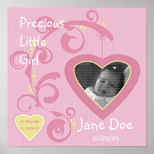 pagina Hanging Heart Girl Poster (Voorkant)