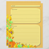 pagina herfst groenten en fruit (Voorkant / Achterkant)