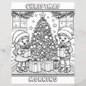 Pagina Kleur mij | Christmas Morning Bulk Flyer (Voorkant)