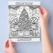 Pagina Kleur mij | Christmas Morning Bulk Flyer (Hand)