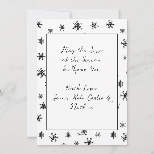 Pagina Kleur mij | kerstkrans Feestdagenkaart (Achterkant)