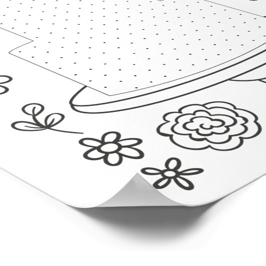 Pagina Kleur van weddenschap Poster (Hoek)