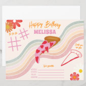 Pagina Kleuractiviteit van pizza Party Girls (Voorkant / Achterkant)