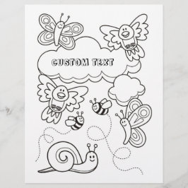 Pagina Kleurboek babydieren