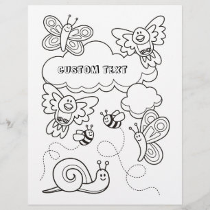 Pagina Kleurboek babydieren