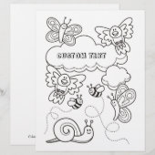 Pagina Kleurboek babydieren (Voorkant / Achterkant)