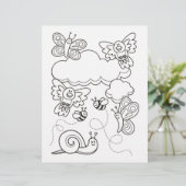 Pagina Kleurboek babydieren (Staand voorkant)