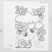 Pagina Kleurboek babydieren (Voorkant / Achterkant)