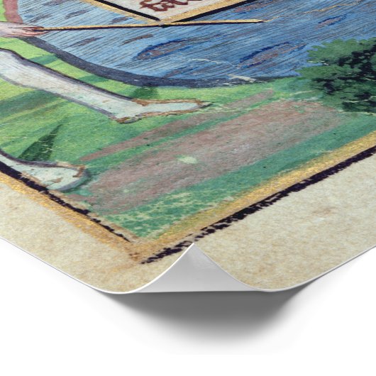 Pagina Latijnse tekst met rand Poster (Hoek)