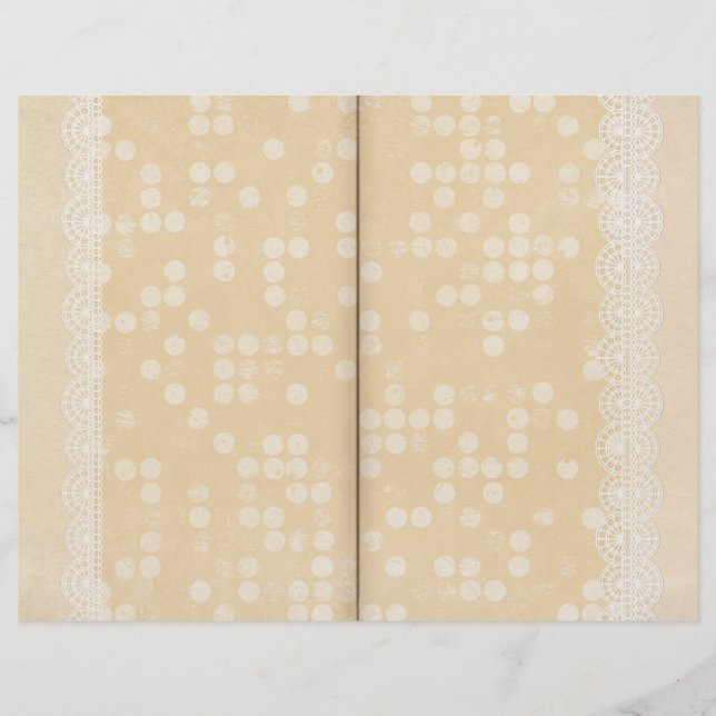 Pagina met Cream & Lace Journal (Voorkant)