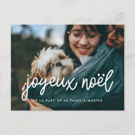 Pagina met foto Joyeux Noël Briefkaart