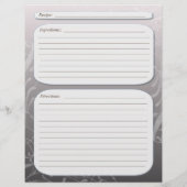 Pagina met grijs vervagen van het recept voor de z (Achterkant)