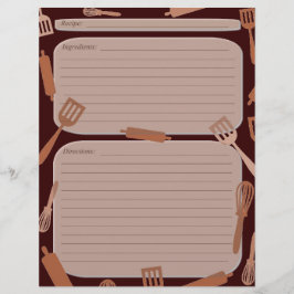 Pagina met het recept voor bruinkookartikelen