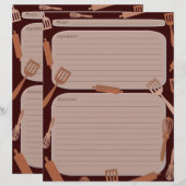 Pagina met het recept voor bruinkookartikelen (Voorkant / Achterkant)