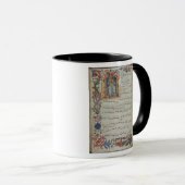 Pagina met muzieknotatie met historiek mok (Voorkant rechts)