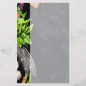 Pagina met recepten voor de maaltijdfamilie briefpapier (Achterkant)