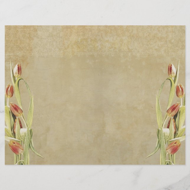 Pagina met scrapbook voor Tulps  Journal Page (Voorkant)