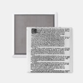 Pagina met tekst uit "La Gazette" Magneet (Voorkant / Achterkant)