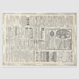 Pagina met Vintage-advertentie Tissuepapier