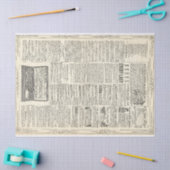 Pagina met Vintage-advertentie Tissuepapier (Craft)