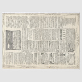 Pagina met Vintage-advertentie Tissuepapier