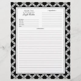 Pagina met zwarte Retro Star Recipe