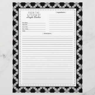 Pagina met zwarte Retro Star Recipe