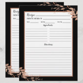Pagina met zwarte Roos Gold Foliage Recipe Multoma (Voorkant / Achterkant)