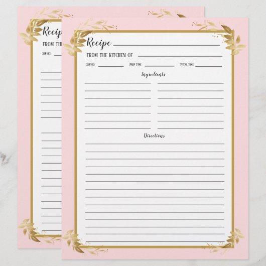 Pagina Multomap blush roze goudvulling (Voorkant / Achterkant)