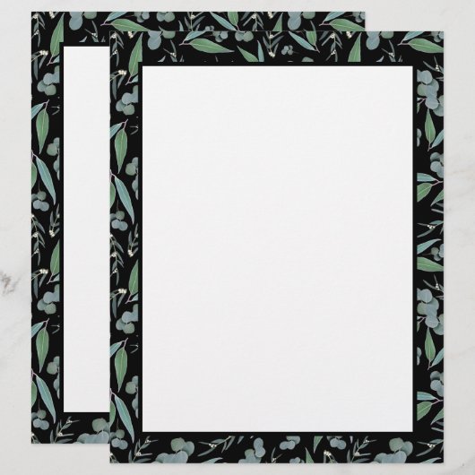 Pagina Multomap Chic Black Eucalyptus Greenery Rec (Voorkant / Achterkant)