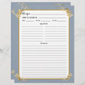 Pagina Multomap voor usty Blue Gold Foliage Recipa (Voorkant / Achterkant)