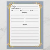 Pagina Multomap voor usty Blue Gold Foliage Recipa (Achterkant)