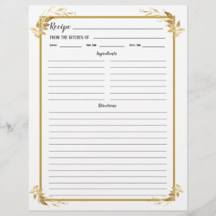 Pagina Multomap wit goudvulling Recipe