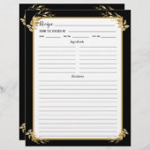 Pagina Multomap zwart-goudvulling (Voorkant / Achterkant)