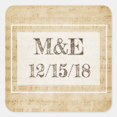  pagina Muziek Aangepaste Stickers (Voorkant)