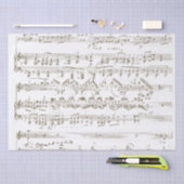  pagina Muziek handgeschreven Sepia Decoupage Tissuepapier (Craft)