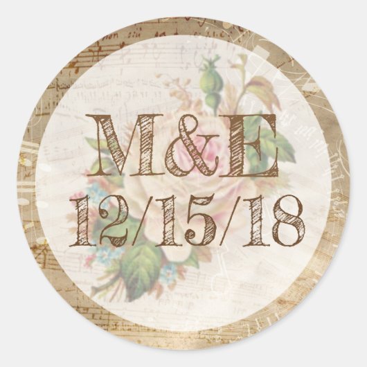 pagina Muziek Roos Persoonlijke stickers (Voorkant)