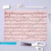  pagina Muziek Roos Roze loskoppeling Tissuepapier (Craft)