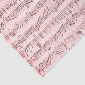  pagina Muziek Roos Roze loskoppeling Tissuepapier (Detail)