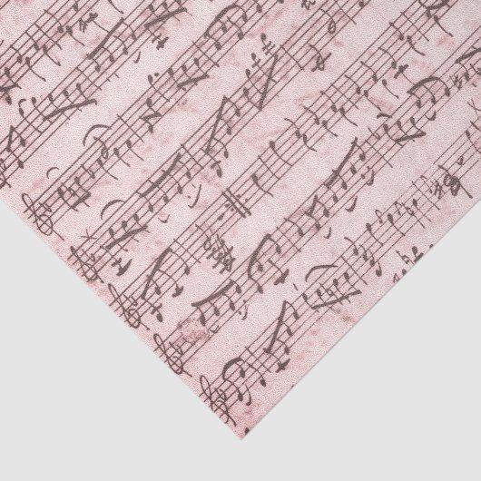 pagina Muziek Roos Roze loskoppeling Tissuepapier (Detail)