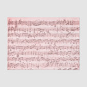 pagina Muziek Roos Roze loskoppeling Tissuepapier (Voorkant)